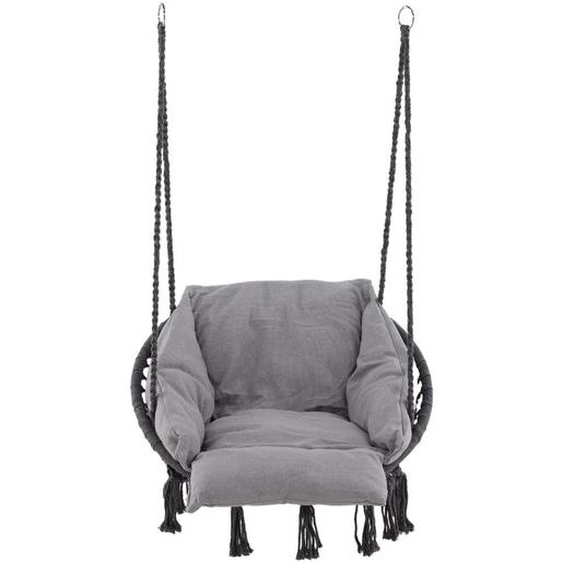 Hamtic fauteuil suspendu avec coussin gris.