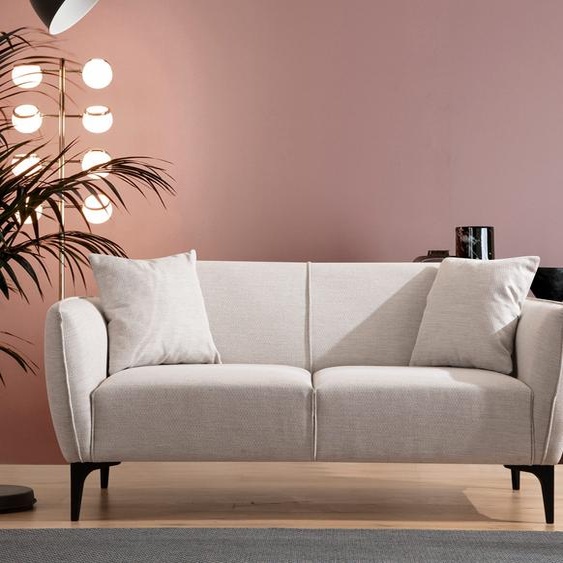 Hanah Home, Belissimo- ARE1534, Non droit, blanc, Canapés-lits, Structure : bois de hêtre / panneaux de particules