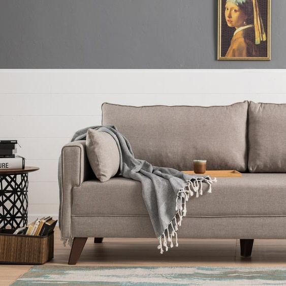 Hanah Home, Bella- BLC1508, Sahne, Canapés-lits, Cadre : Bois / MDF