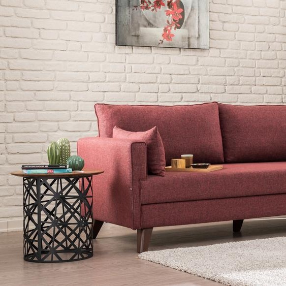 Hanah Home, Bella- BLC1516, Claret,Red, Canapés-lits, Cadre : Bois / MDF