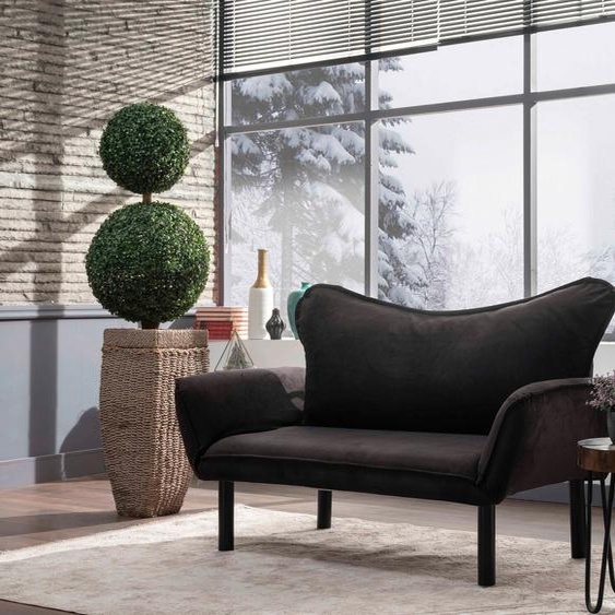 Hanah Home, Chatto FTN1226, Noir, Canapés-lits, Cadre : 100% Métal