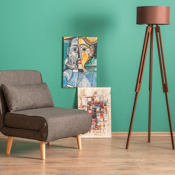 Hanah Home, Folde Single - Dark Grey, canapé-lit 1 place, 100 % MÉTAL, gris foncé, 180 x 80 cm