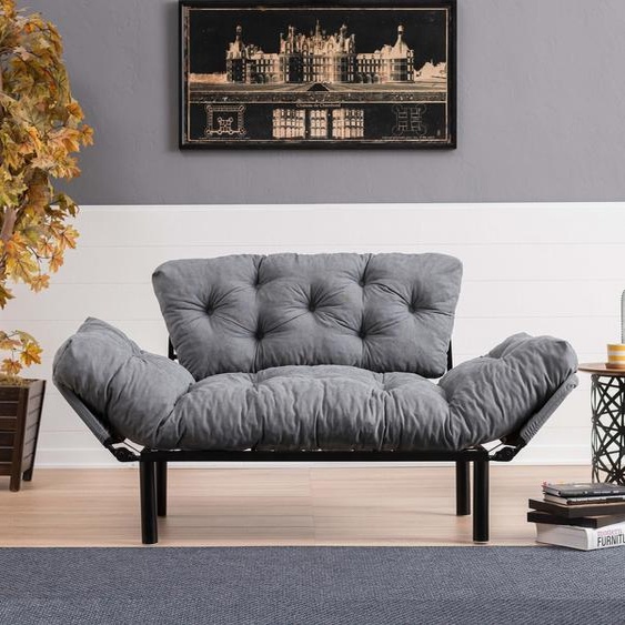 Hanah Home, Nitta- FTN1218, Gris, Canapés-lits, Cadre : 100% métal