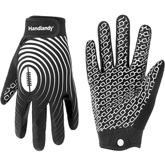 HANDLANDY – gants de Football américain antidérapants en Silicone pour jeunes, gants de Rugby de couleur classique