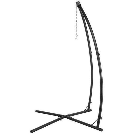 Hängesesselgestell - Ohne Stuhl - C-Typ/X-Typ - Für Innenbereich - Cocoon - Massivstahlrahmen - Mit Haken - Verstellbar - 210CM