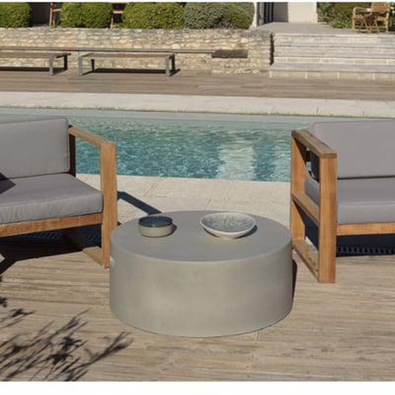 HANS - Table basse ronde 79x79cm béton
