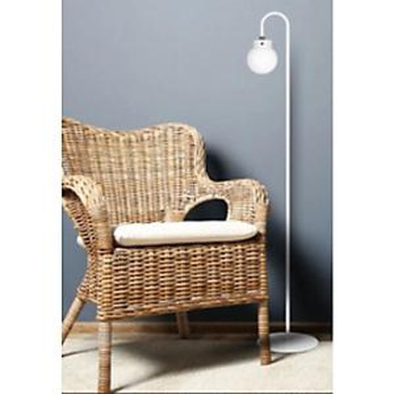 HANSA Lampadaire à LED rechargeable Flare bubble, blanc mat