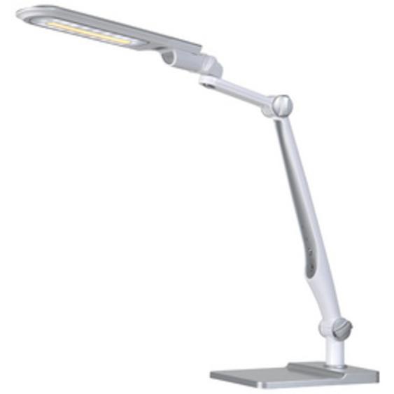 HANSA Lampe de bureau à LED Multiflex, pince & socle, argent