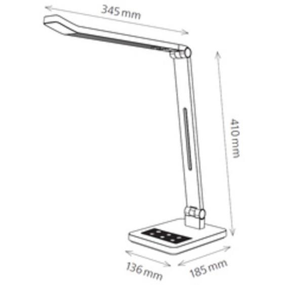 HANSA Lampe de bureau à LED Tide, pied, blanc
