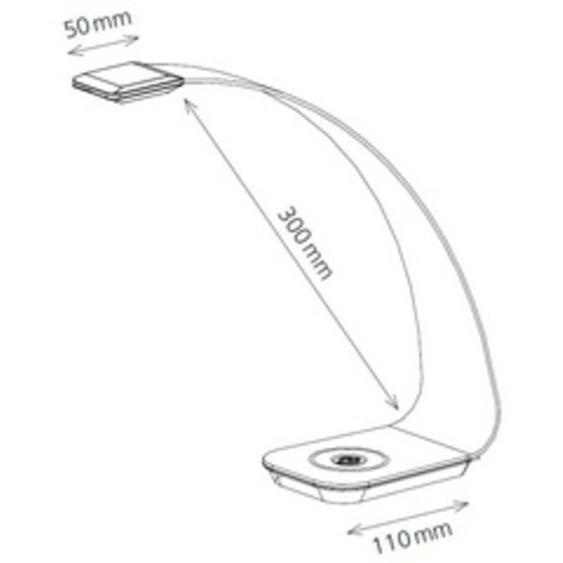 HANSA Lampe de bureau / de lecture à LED Scala, violet