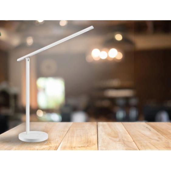 HANSA Lampe de bureau LED Halo, socle, blanc