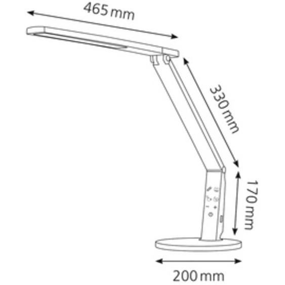 HANSA Lampe de bureau LED Vario Plus, blanc