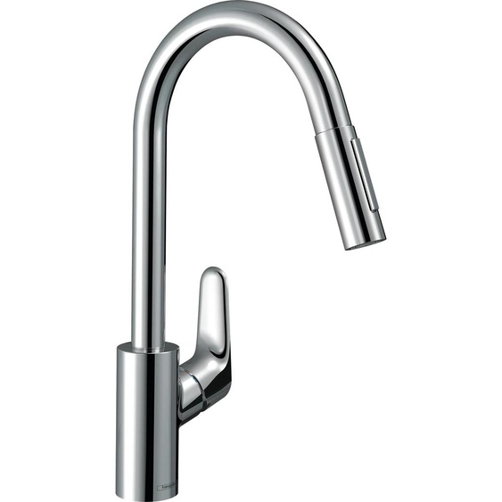 Hansgrohe Focus Mitigeur dévier chromé avec douchette extractible