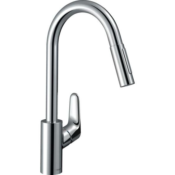 Hansgrohe - Mitigeur cuisine Focus M41 douchette extractible 2 jets Chrome - 31815000