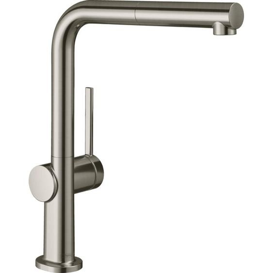 HANSGROHE Mitigeur de cuisine 270 Talis M54, avec douchette extractible 1 jet, Aspect acier inox 72808800