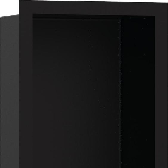 hansgrohe XtraStoris Individual, niche murale finition noire mate avec cadre design, dimensions 300/150/100, finition noire mate