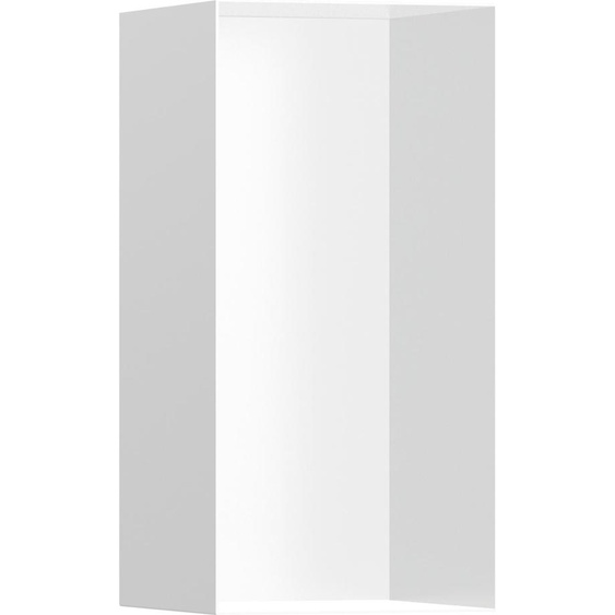 hansgrohe XtraStoris, niche murale minimaliste sans cadre, 300/150/140, blanc mat