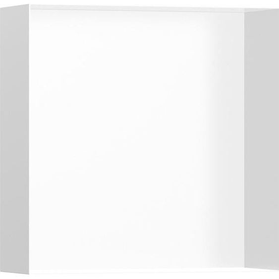 hansgrohe XtraStoris, niche murale minimaliste sans cadre, 300/300/100, blanc mat