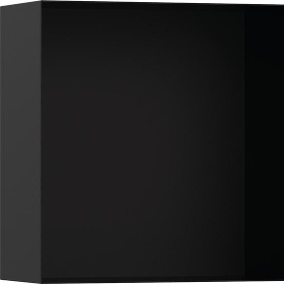 hansgrohe XtraStoris, niche murale minimaliste sans cadre, 300/300/140, finition noir mat