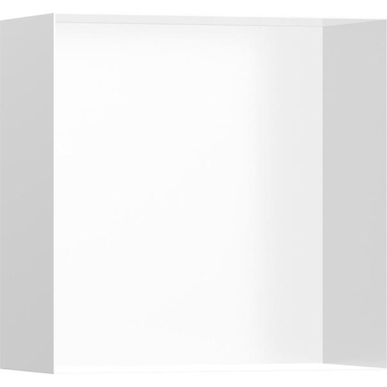 hansgrohe XtraStoris, niche murale minimaliste sans cadre, 300/300/140, blanc mat