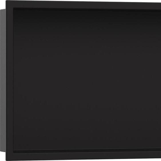 hansgrohe XtraStoris, niche murale originale avec cadre, 300/600/100, noir mat