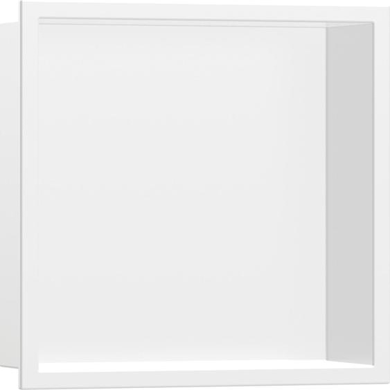 hansgrohe XtraStoris, encastrement mural avec cadre, modèle original 300/300/100, finition blanc mat