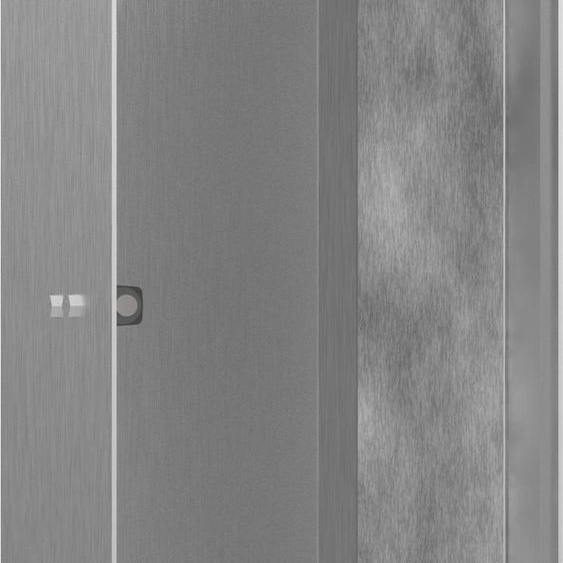 hansgrohe XtraStoris, niche murale avec porte carrelable, dimensions 300/150/100, en acier inoxydable brossé