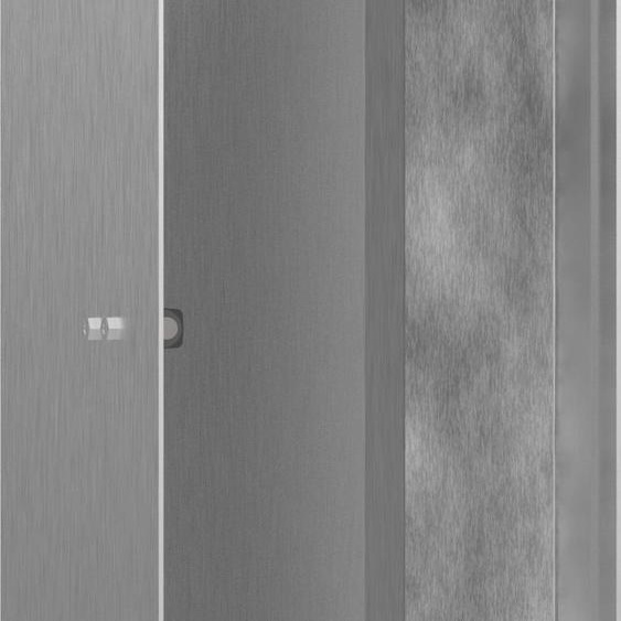 hansgrohe XtraStoris, niche murale avec porte carrelable, dimensions 300/150/140, en acier inoxydable brossé