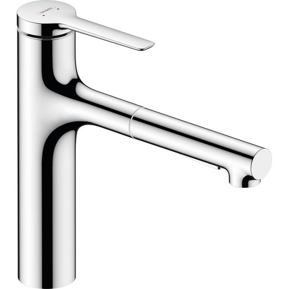 HANSGROHE Zesis M33 Mitigeur de cuisine 160 avec douchette extractible 2 jets chromé 74801000