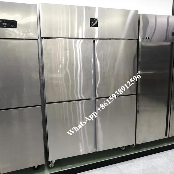 HAOYUNMA Réfrigérateur vertical froid pour la cuisine, congélateur commercial, armoire fraîche, température des touristes, viande, légumes, fruits, 4 portes