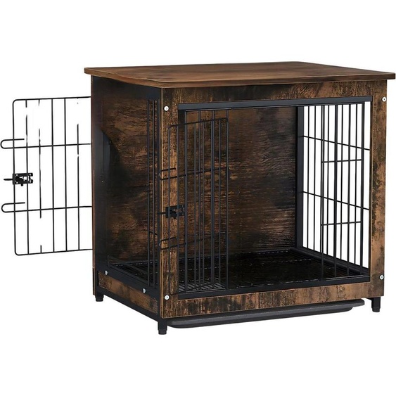 Happiq Milano - Litière vintage pour chien - 80 cm - Niche pour chien - Métal