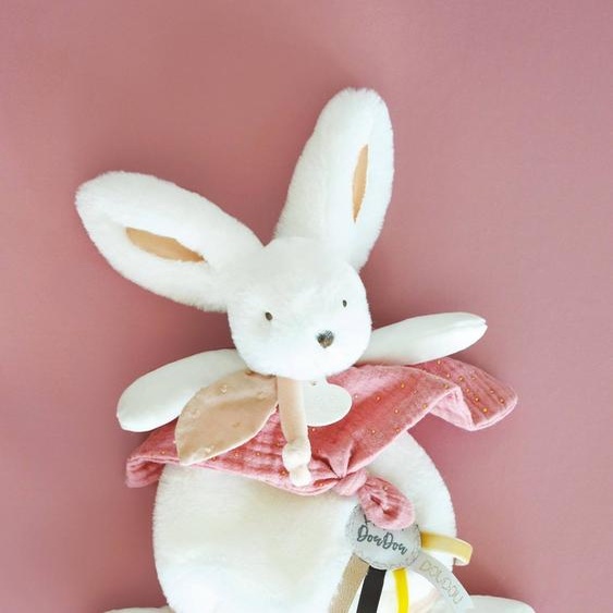 Happy doudou 25cm - DOUDOU ET COMPAGNIE boho rose