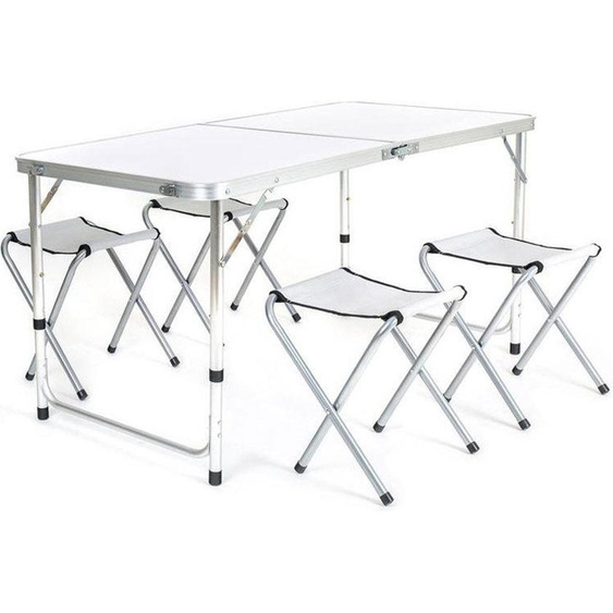 HAPPY GREEN Set de pique-nique de jardin BILBAO 1 table + 4 chaises