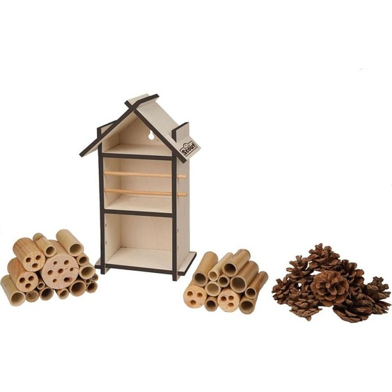 HAPPY PEOPLE® 19915 HAPPY PEOPLE® Insektenhotel braun 11,0 x 14,0 x 27,0 cm