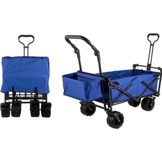 Happyment Chariot pliable - Transport denfants - 220L - Capacité de charge 150KG - Toit amovible - Noir