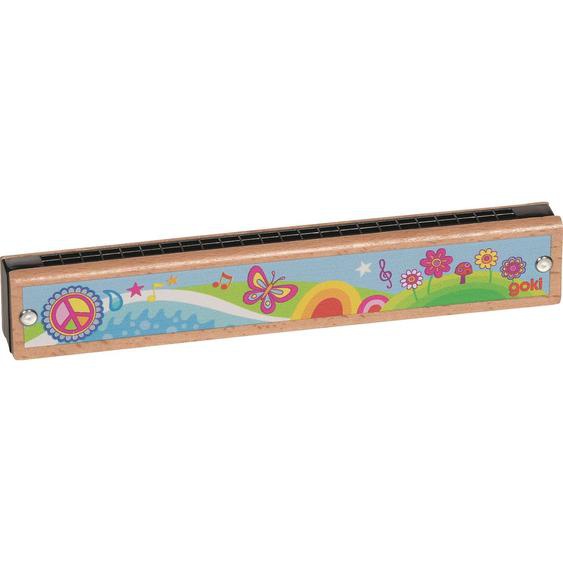 Harmonica Peace And Love Bleu