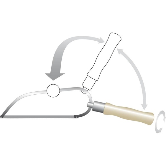 Haunstetter ORIGINAL PUK Scie, longueur de lame 150 mm (PUK-Scie de poche Scie)