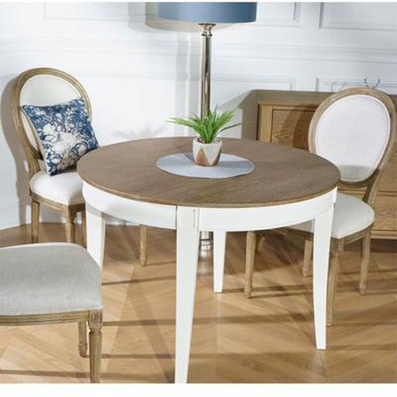 Table ronde en chêne 4 couverts HAUSSMANN