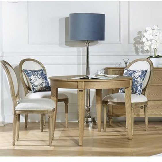 Table ronde en chêne 4 couverts HAUSSMANN