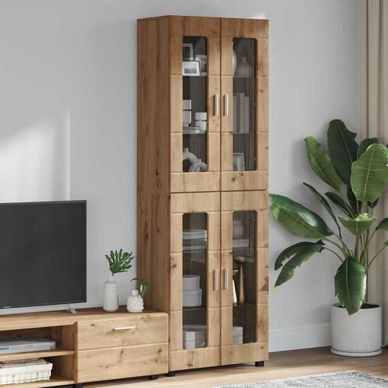 Haut Armoire avec porte FLORIN Chêne artisanal 60 x 35 x 182 cm