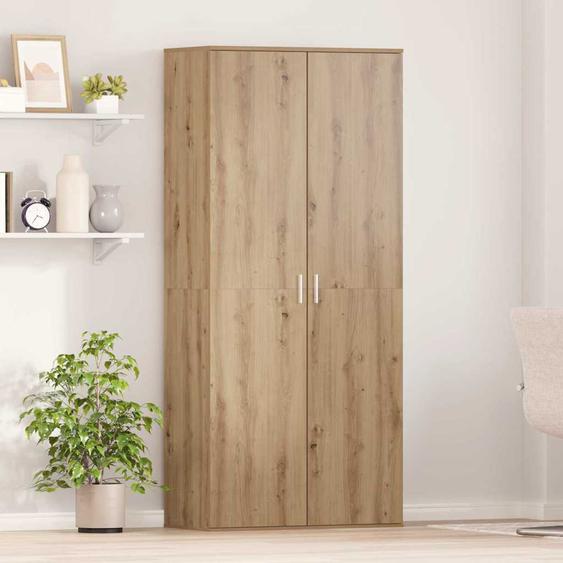 Haut de Mobilier avec étagère chêne artisanal 80 x 39 x 178 cm