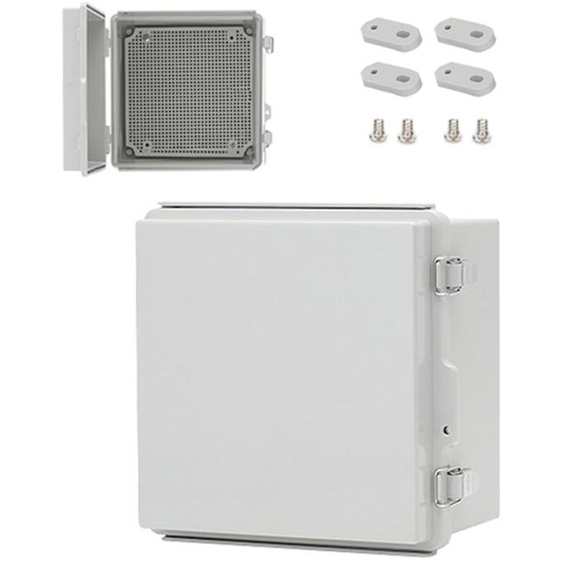 Haut-parleur extérieur électrique, indice de protection IP67, dimensions 21x21x15 cm, en plastique ABS, de couleur grise