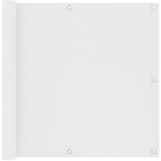 Haute qualité]5619 Luxueux Paravent Brise vue | Écran de balcon | Blanc 90x500 cm Tissu Oxford