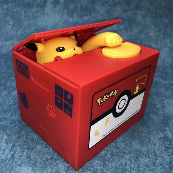 Haute Qualité Électronique Tirelire Pokemon Pikachu Tirelire Voler Pièce Automatiquement Pour enfants Ami Anniversaire Cadeau Noël