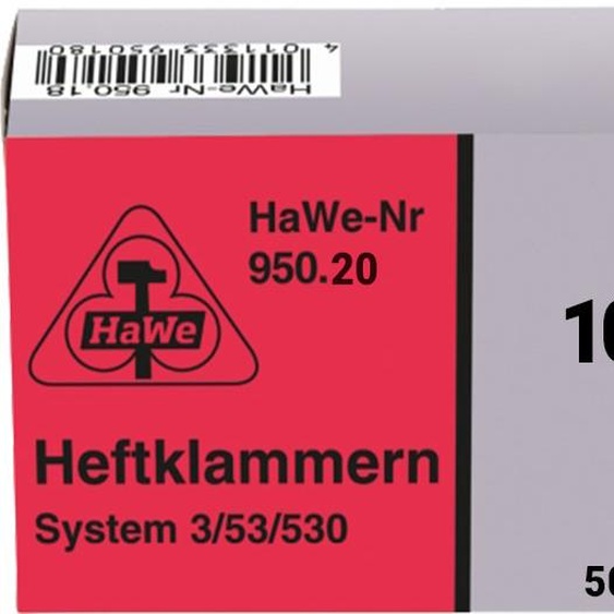 HaWe Clamps type 53 acier 8 mm (1000 pièces)