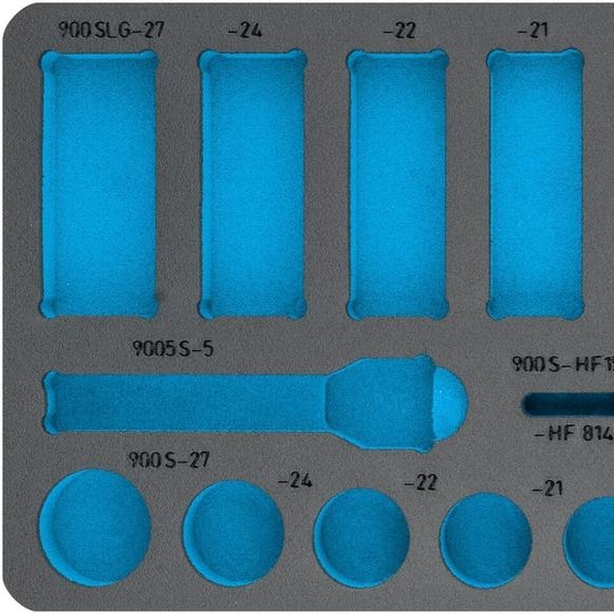 HAZET 163-405L Plateau en mousse souple à 2 composants  435 mm x 205 mm