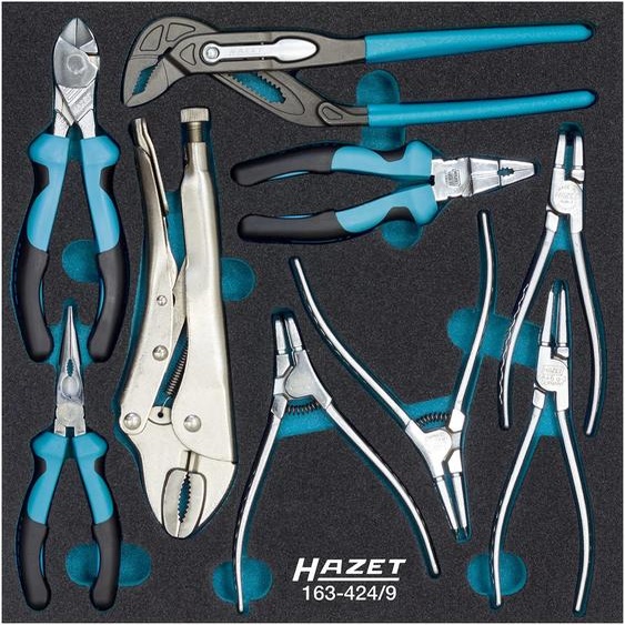 Hazet 163-424/9 Workshop Pliers Set 9-piece