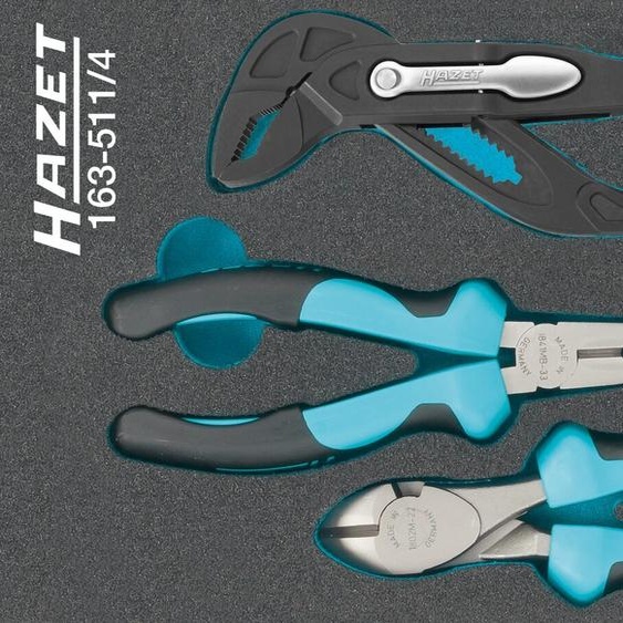 HAZET 163-511/4 Jeu de pinces  392 mm x 172 mm  Nombre doutils : 4