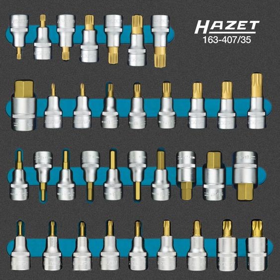 Hazet Bit set 1/2 (12.5 mm) 35-piece 163-407/35
