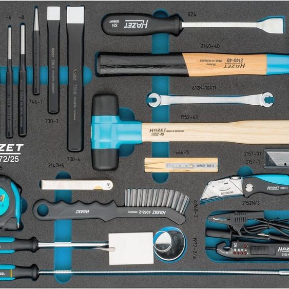 HAZET Jeu universel 163-372/25 Profil extérieur hexagonal Nombre doutils : 25